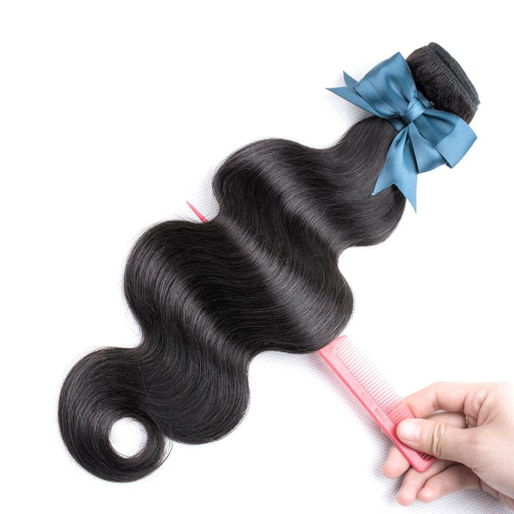 (B1) Body Wave 3 Bundles With 4x4 Closure Human Hair Extension for women