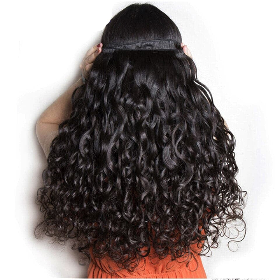 Water Wave 3 Bundles With 4x4 Lace Closure
