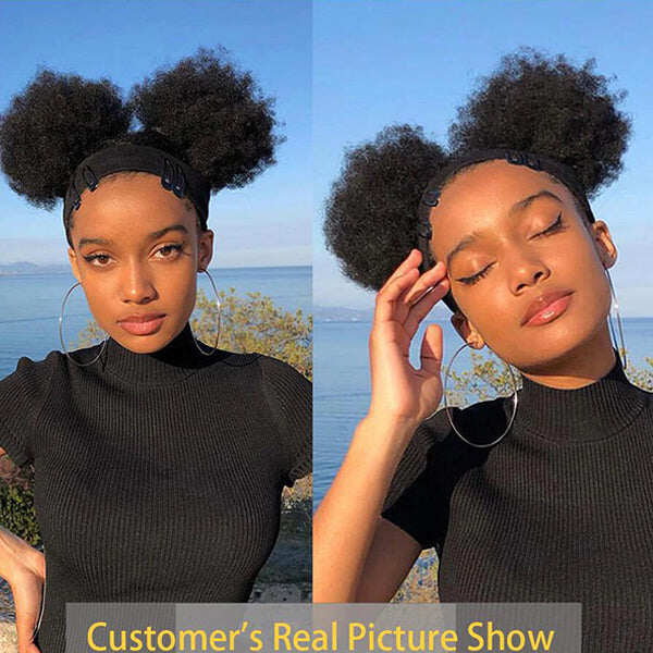 Hair Afro Curly 2 Bundles Virgin Human Hair Bundle Deal Hair Extensions