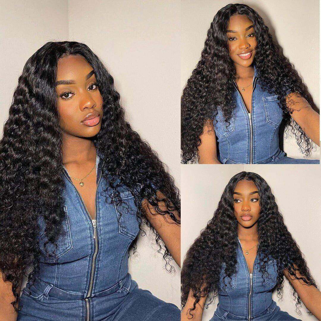 ReadytoGo Glueless 4x4 Lace Closure Deep Wave Wig