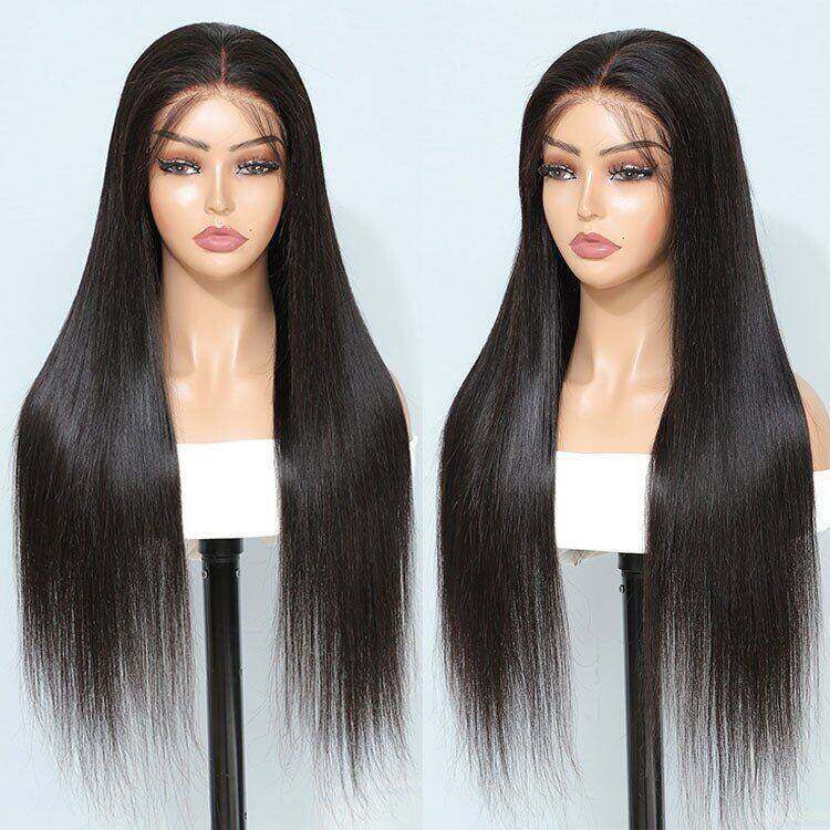 Glueless 13x4 HD Transparent Lace Frontal Straight Wigs For Women