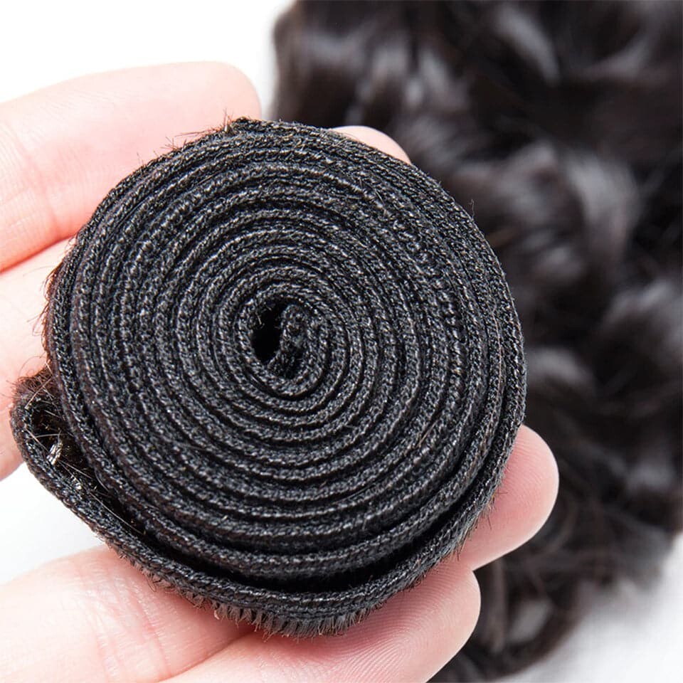 Water Wave 3 Bundles With 4x4 Lace Closure