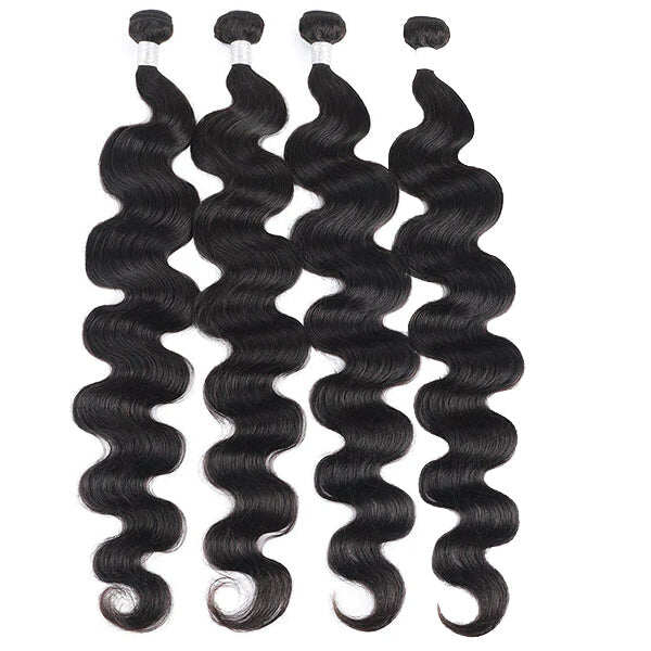 (B1) Body Wave 4 Bundles Weave Sew in Hair Extensions 30 Inch Bundles