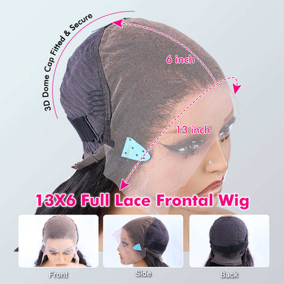 Pizazz 13x6 Honey Blonde Lace Front Wig 27# Colored Lace Front Wigs For Women Pre Plucked (26inch)