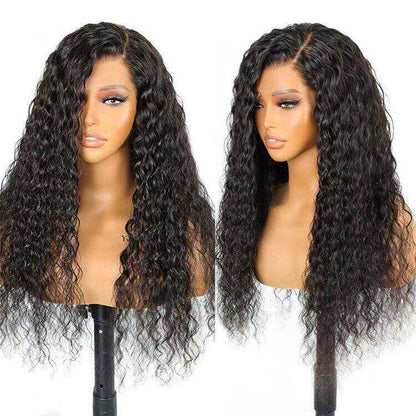 13x4 HD Transparent Lace Frontal Water Wave Wigs with Baby Hair