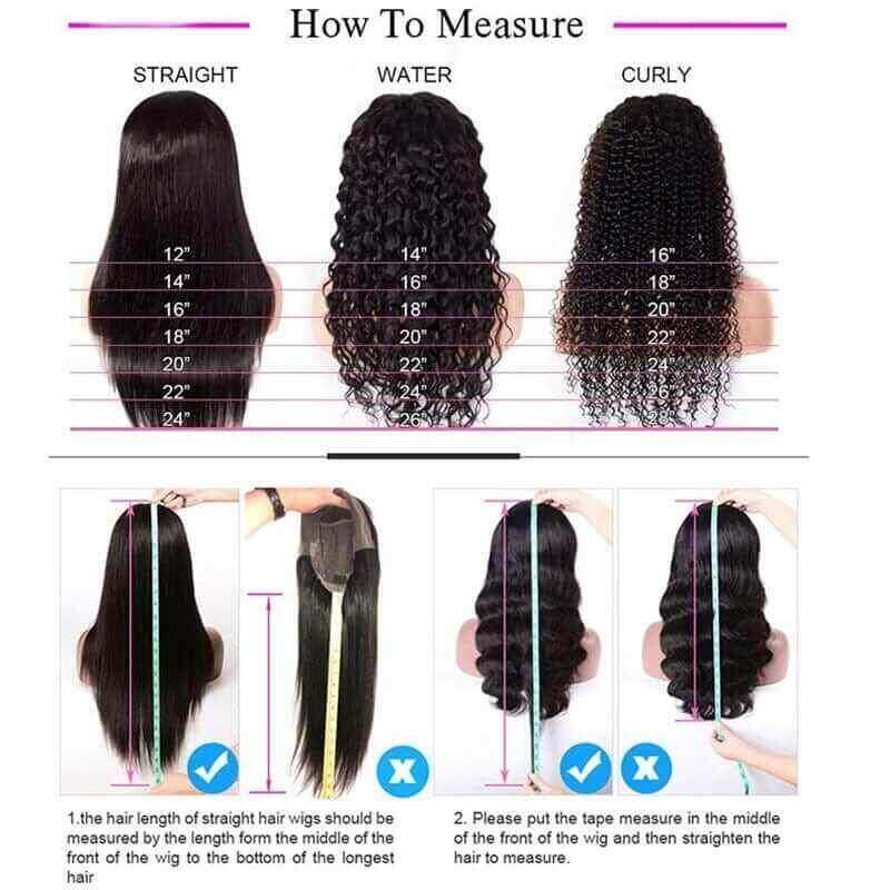 Ear to Ear Lace Frontal Wig Water Wave Hair Wet And Wavy Lace Front Wigs