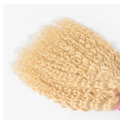 613 Blonde Water Wave 3 Bundles human hair 10A Weave Natural Color