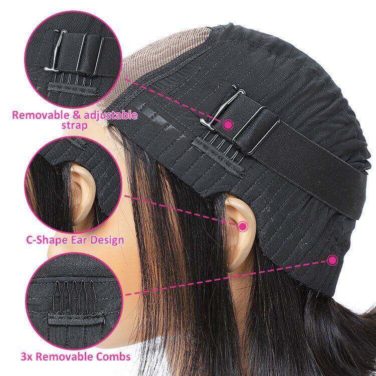 Glueless Max-cap Superlove Wear Go Pre-Cut 10 inch Straight Hair BOB Wig