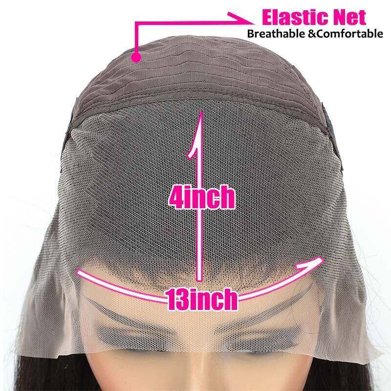 Glueless 13x4 HD Transparent Lace Frontal Straight Wigs For Women