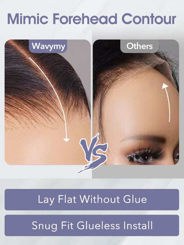 13x6 Glueless Lace Front Wig – Pre-Everything Drawstring Dome Cap, 180% Density Wear & Go Wig – US Stock
