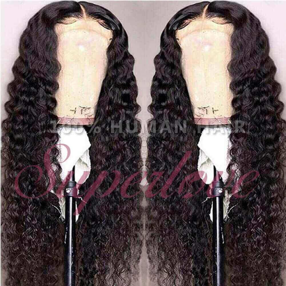 Water Wave Ear to Ear Lace Front Wig Pre Plucked 13x4 Lace Wigs Natural Hairline
