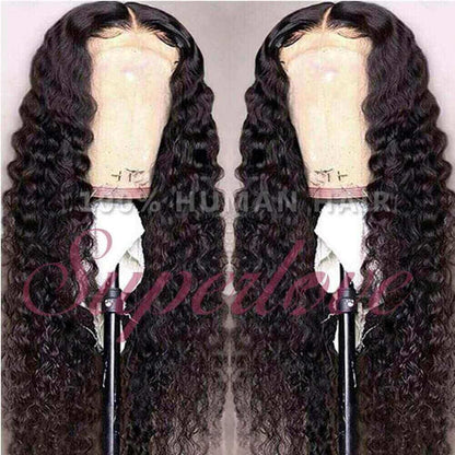 Water Wave Ear to Ear Lace Front Wig Pre Plucked 13x4 Lace Wigs Natural Hairline