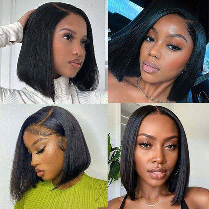 ReadytoGo 13x4 Lace Closure Glueless Bob Straight human Wigs
