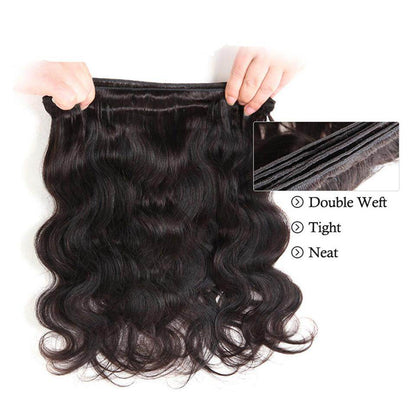 (B1) Body Wave 3 Bundles Virgin Hair Extensions For women 28 30 Inch
