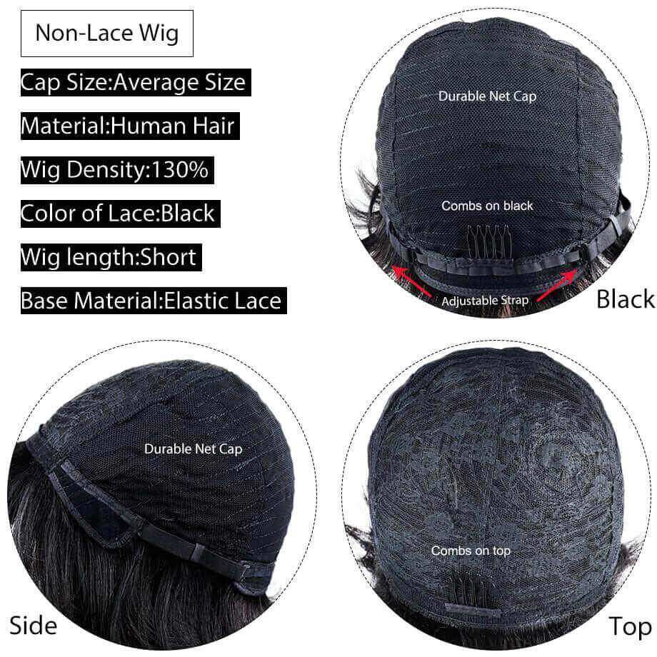 Superlove Glueless Pixie Cut Human Hair Wig Hot Boss Lady Short Wig