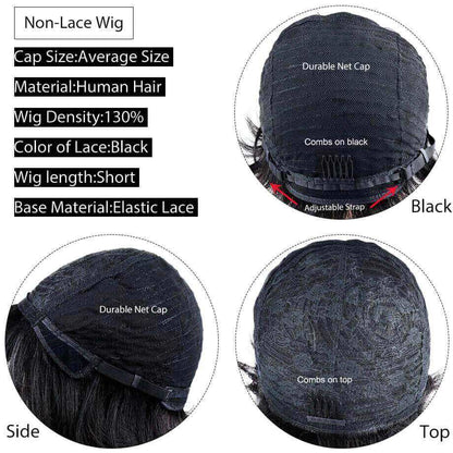 Superlove Glueless Pixie Cut Human Hair Wig Hot Boss Lady Short Wig