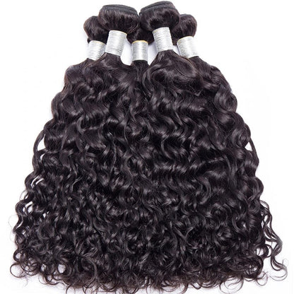 Water Wave Virgin Hair 3 Bundles Human Hair Extension 8-40 inches
