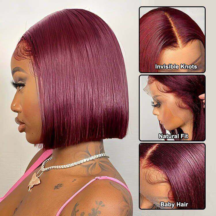 99J 13x4 Lace Front Short Bob Wig