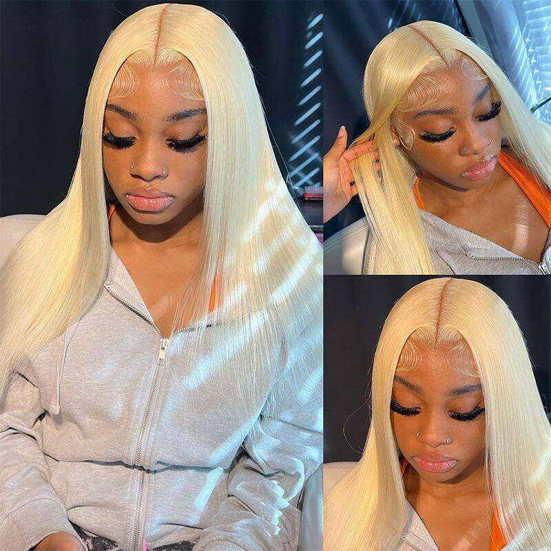 Superlove Blonde 613 Wig 13X4 T Lace Front Wig Straight Human