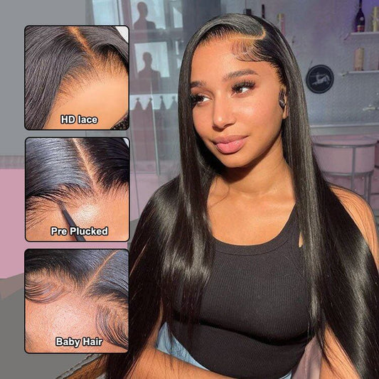 ReadytoGo 13x6 HD Transparent Lace Frontal Straight Wigs