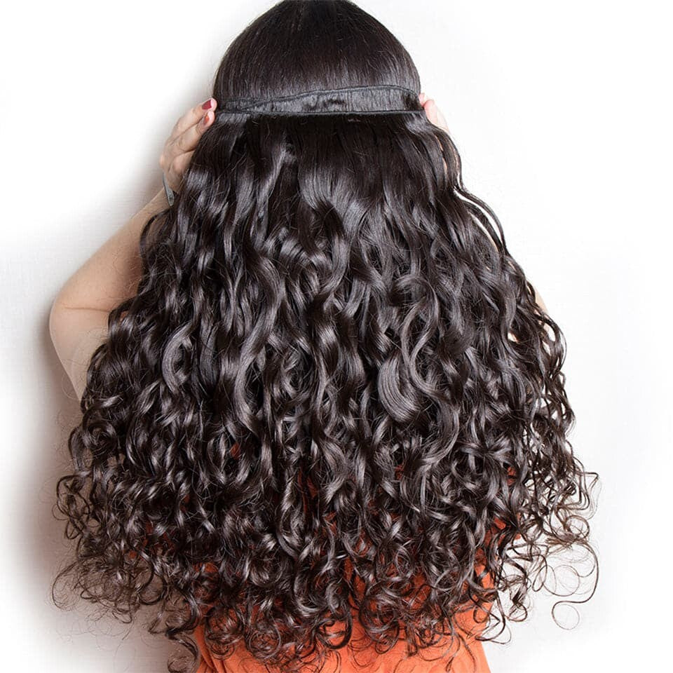 Water Wave Virgin Hair 3 Bundles Human Hair Extension 8-40 inches