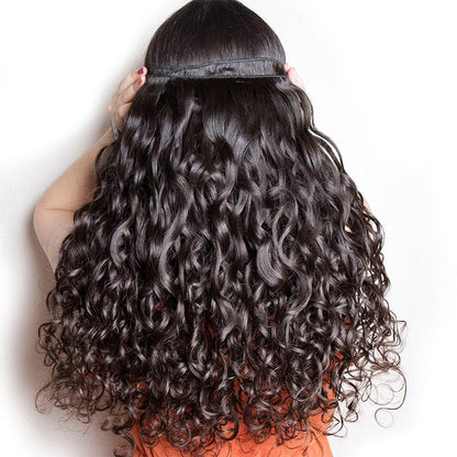 Water Wave Virgin Hair 3 Bundles Human Hair Extension 8-40 inches