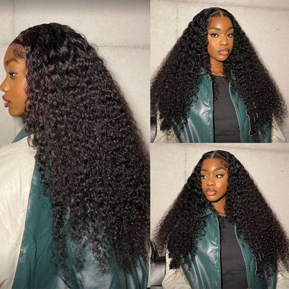 Glueless 4X4 Lace Curly Wig Human Hair Wigs