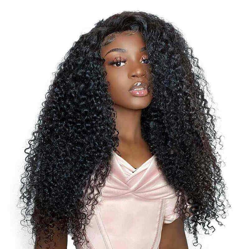 Curly Wig 4x4 HD Transparent Lace Wigs for Women