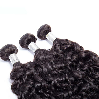 Water Wave Virgin Hair 3 Bundles Human Hair Extension 8-40 inches