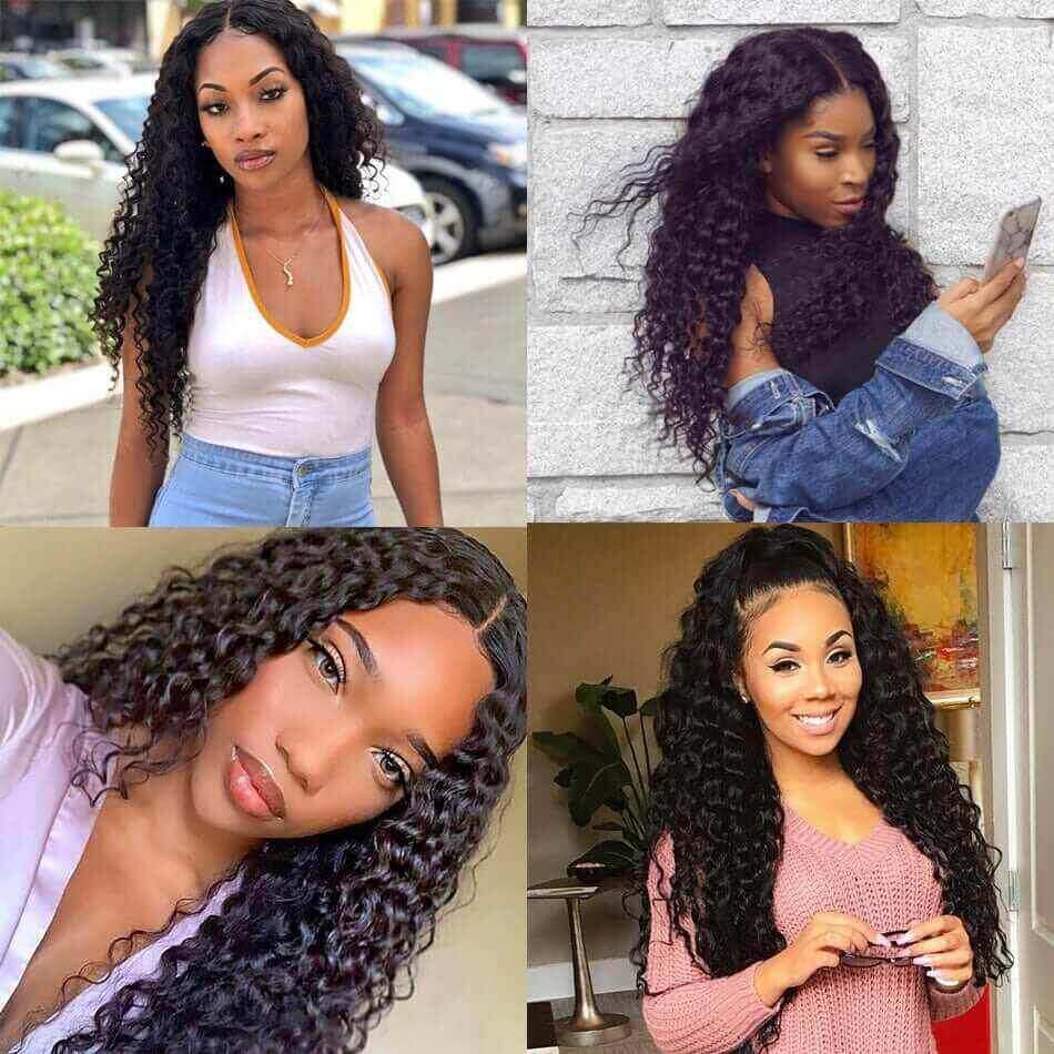 4X4 Lace Curly Wig Wigs 150% density