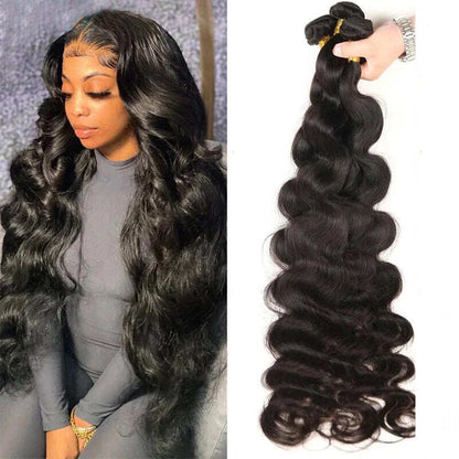 (B1) Body Wave 4 Bundles Weave Sew in Hair Extensions 30 Inch Bundles