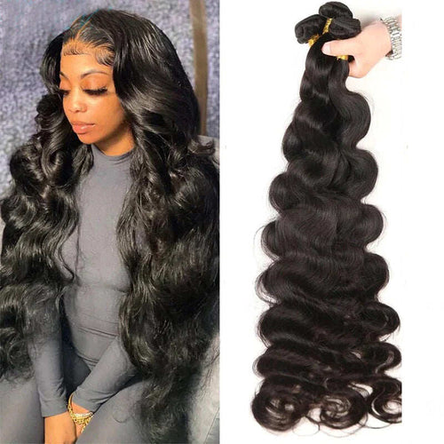 (B1) Body Wave 4 Bundles Weave Sew in Hair Extensions 30 Inch Bundles