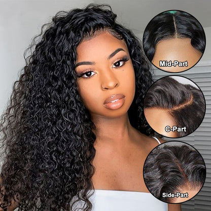 Natural Black Water Wig 13x4 Frontal Lace Wig