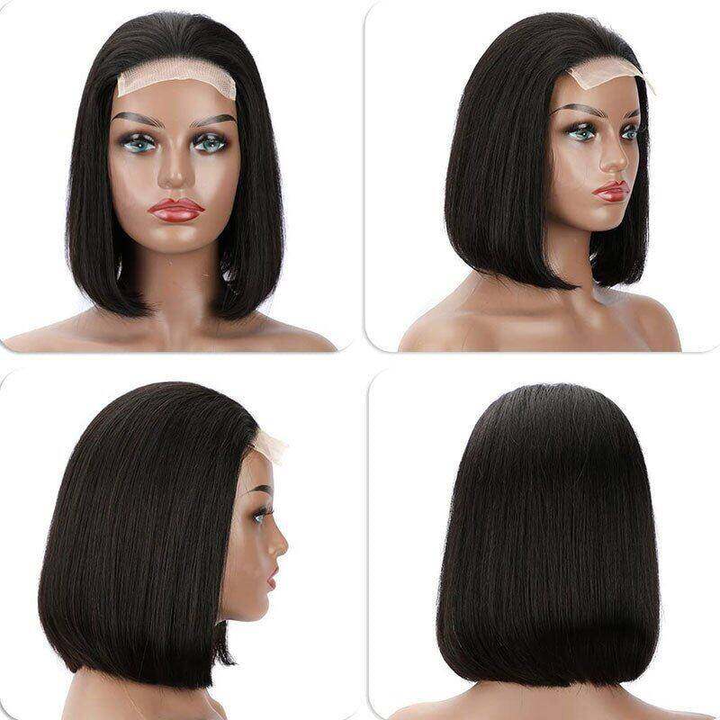Lightning Deal 4x4 Lace Closure Bob Straight Wig