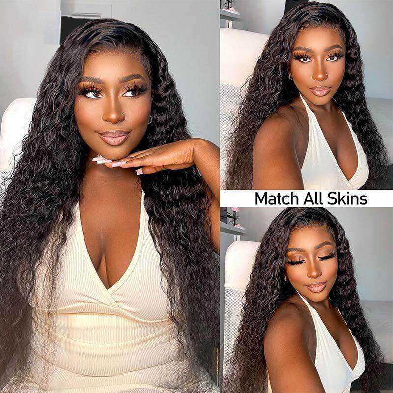 Water Wave Ear to Ear Lace Front Wig Pre Plucked 13x4 Lace Wigs Natural Hairline