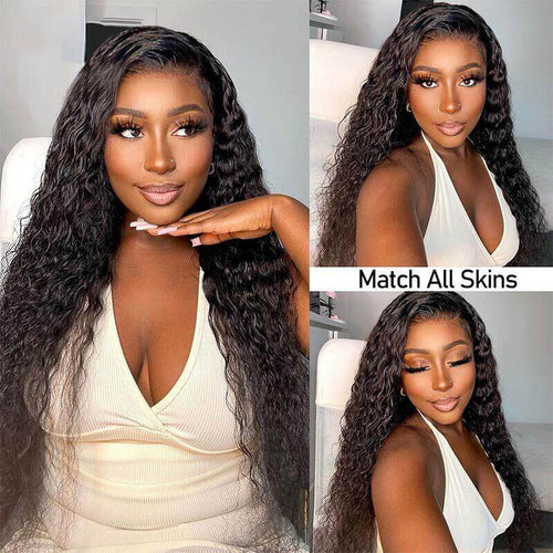 Water Wave Ear to Ear Lace Front Wig Pre Plucked 13x4 Lace Wigs Natural Hairline
