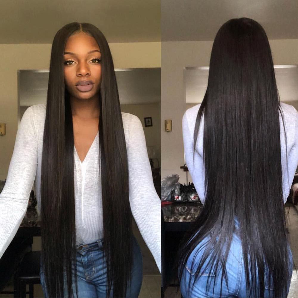 3 Bundles Straight Virgin Human Hair Extension 8-40 inches
