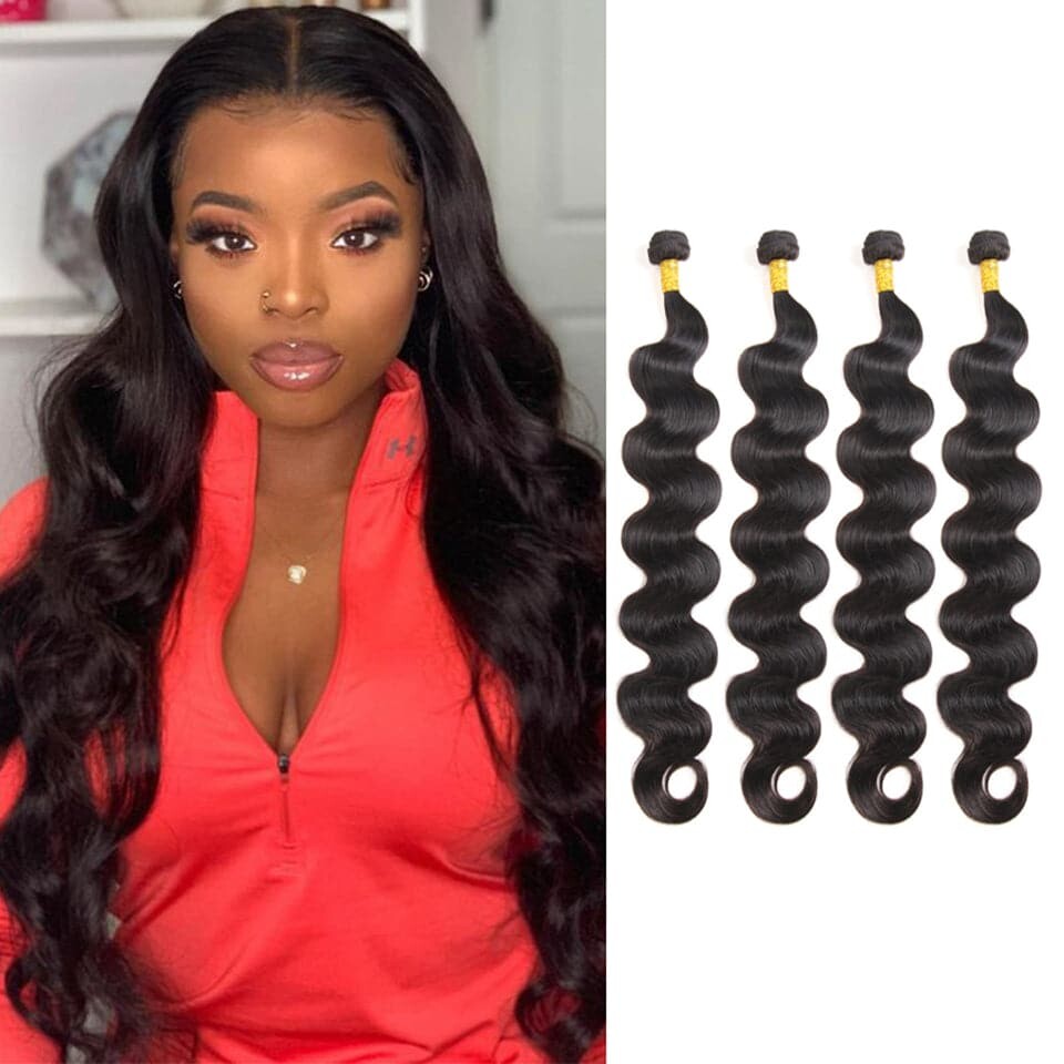 (B1) Body Wave 4 Bundles Virgin Human Hair Extension