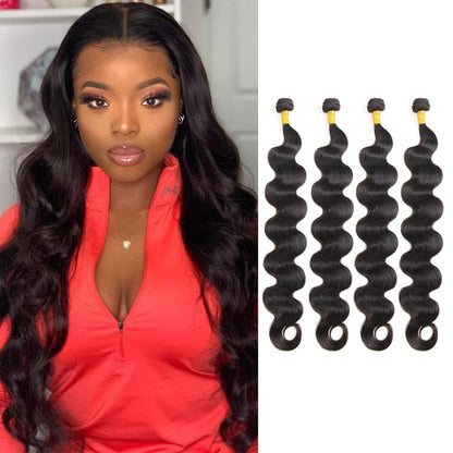 (B1) Body Wave 4 Bundles Virgin Human Hair Extension