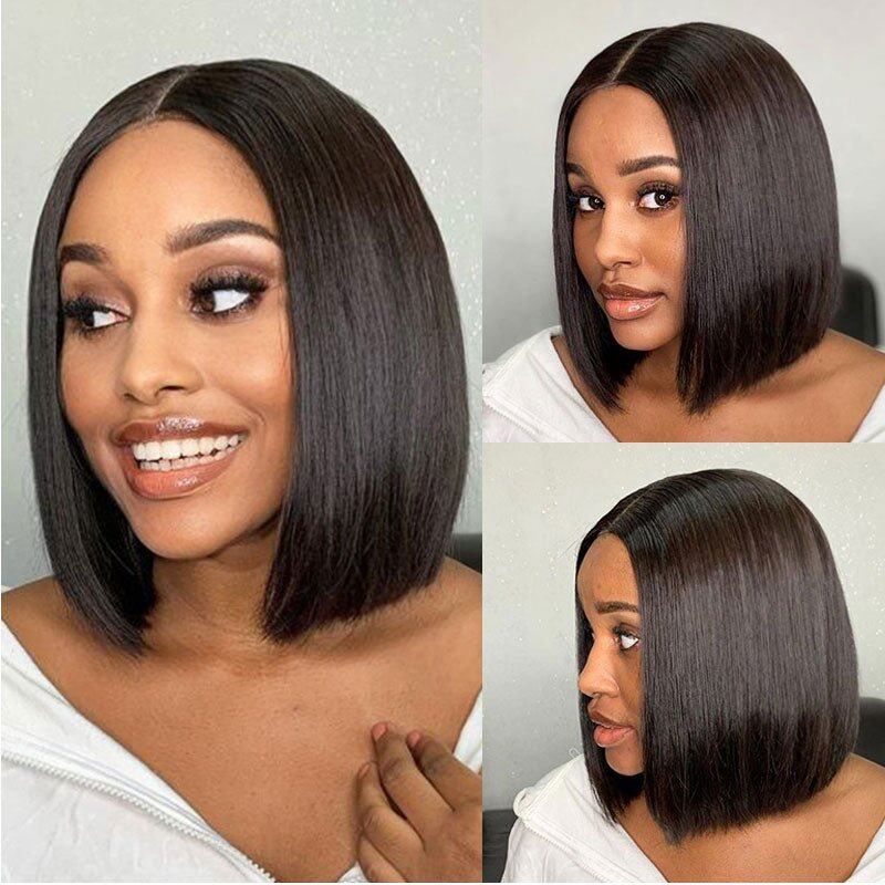 Lightning Deal 13x4 Full Frontal Straight Bob Wig