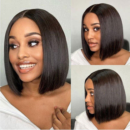 Lightning Deal 13x4 Full Frontal Straight Bob Wig