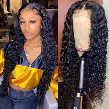 Water Wave Ear to Ear Lace Front Wig Pre Plucked 13x4 Lace Wigs Natural Hairline