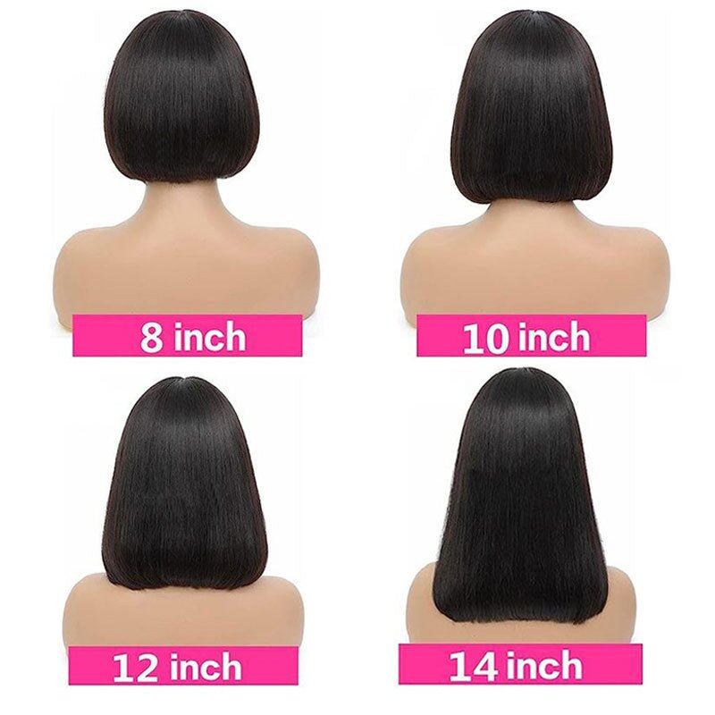Lightning Deal 13x4 Full Frontal Straight Bob Wig