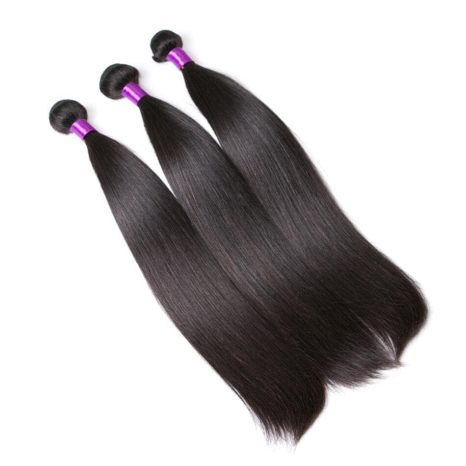 3 Bundles Straight Virgin Human Hair Extension 8-40 inches