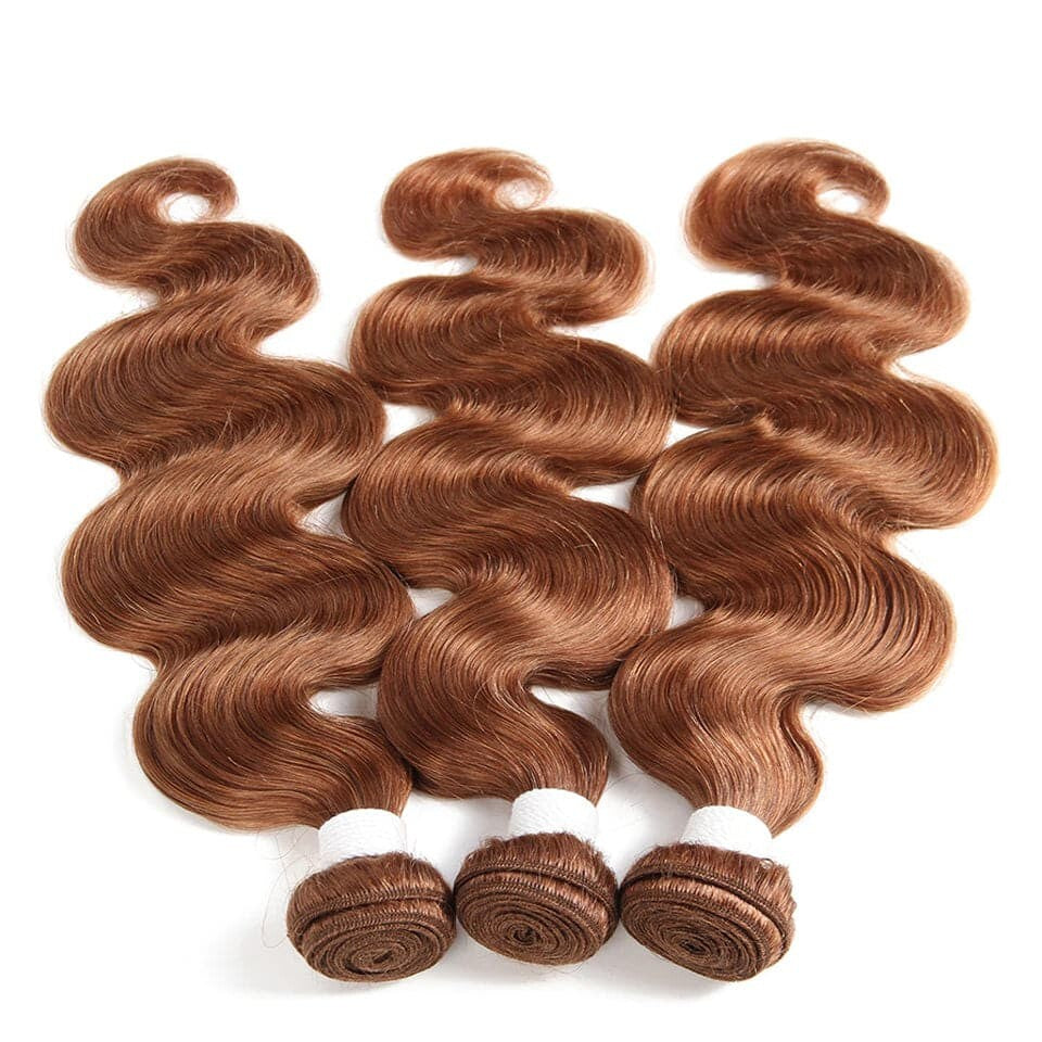 #30 Color body wave 3 Bundles 100% Virgin Human Hair Extension