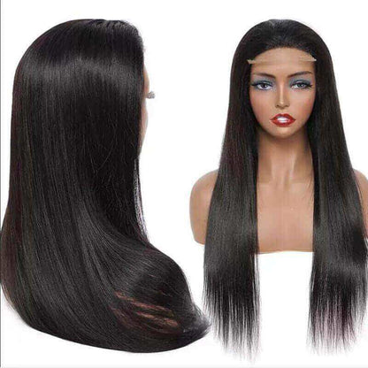 Glueless 4×4 Lace Closure Silk Straight Human Hair Wig