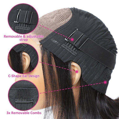 Glueless Max-cap Superlove Wear Go Pre-Cut 5X7 Straight Wig