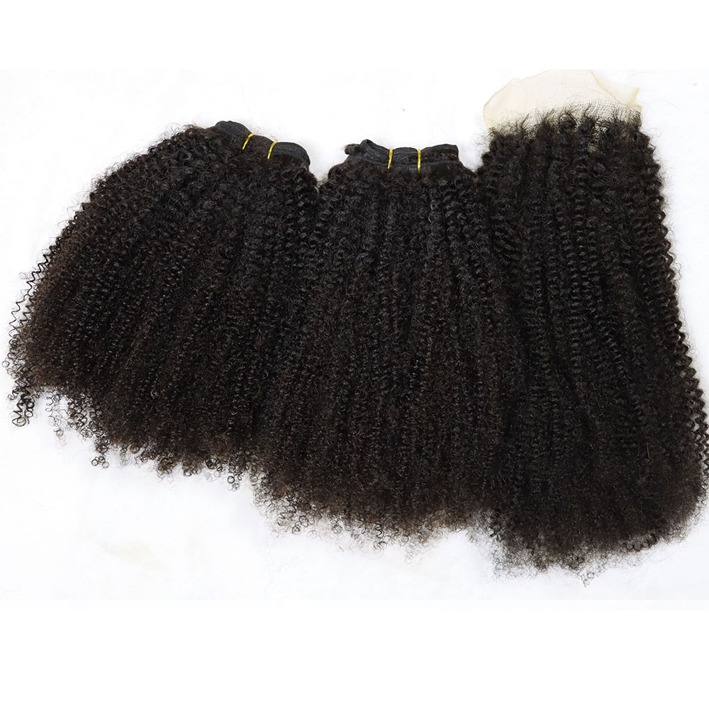 Afro Curly 3 Bundles Virgin Small Tight Curly
