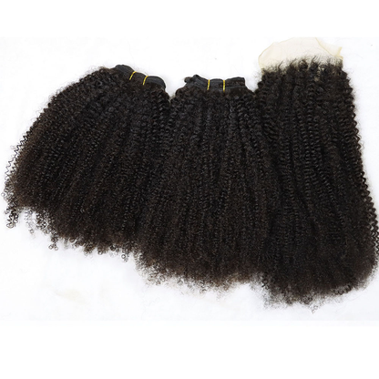 Afro Curly 3 Bundles Virgin Small Tight Curly