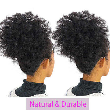 Hair Afro Curly 2 Bundles Virgin Human Hair Bundle Deal Hair Extensions